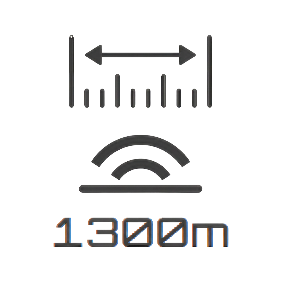 1300m